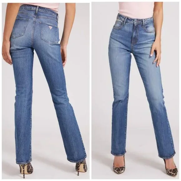 GUESS Women's Sky High Boot Jeans